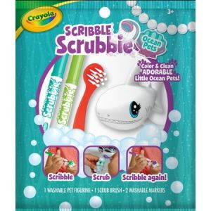 Crayola Scribble Scrubbie Pets, 1 Ct Ocean Animal Toys, Gift for Kids, Beginner Unisex Child Ages 3+"