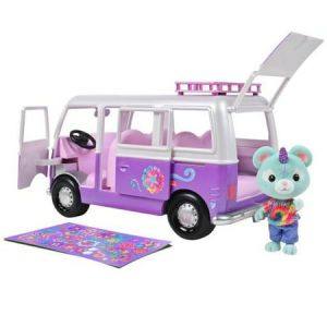 Honey Bee Acres - Rainbow Ridge Collection Flower Groove Van Vehicle with Mini Doll Figure Ages 3 and up