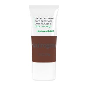 Neutrogena Clear Coverage Flawless Matte CC Cream, Sienna, 1 oz"