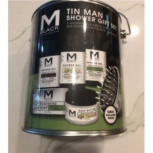 M Black Tin Man Shower Gift Set