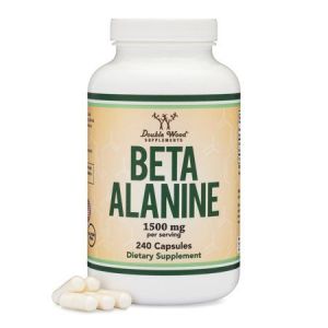 Beta Alanine Capsules Bulk (1.5 Gram Servings, 240 Capsules) for Muscle Fatigue and Endurance (Manufactured and Tested in The USA) by Double Wood Supplements"