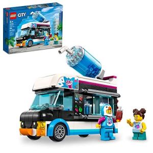 Lego City Great Vehicles Penguin Slushy Van with Minifigures 60384 Toy Building Set - Multicolor