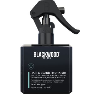 Blackwood For Men Hair & Beard Hydrator | Multi-Use Detangling, Styling & Leave-In Conditioning Mist, 4oz"