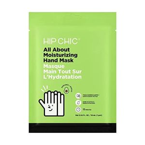 HIP CHIC ® ALL ABOUT MOISTURIZING HAND MASK 1 EA - Touchscreen Friendly Intensive Hydrating Spa Treatment Mask for Hands Gloves