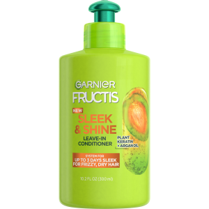 Garnier Fructis Sleek and Shine Leave In Conditioner with Argan Oil, 10.2 fl oz"