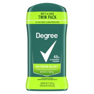 Degree Long Lasting Antiperspirant Deodorant Stick Twin Pack, Mint, 2.7 oz"