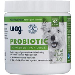 Wag Probiotic Supplement Soft Chews for Dogs (90 Count)