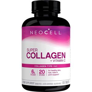 NeoCell® Super Collagen + C – 6,000mg Collagen Types 1 & 3 Plus Vitamin C - 120 Tablets"