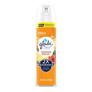 Glade Aerosol Spray Air Freshener for Home Hawaiian Breeze Scent Fragrance Infused with Essential Oils Invigorating and Refreshing with 100% Natu