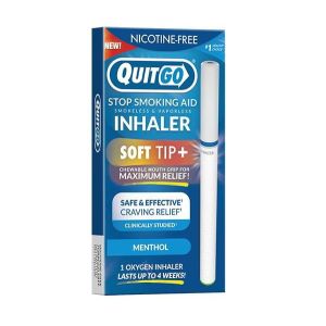 QuitGo, Menthol, Soft Tip Inhaler, Nicorette Alternative & Quit Smoking Aid 1Pk"