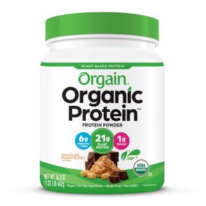 Orgain Organic Vegan 21g Protein Powder, Plant Based, Chocolate Peanut Butter 1.02lb"