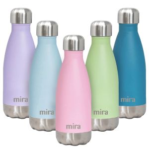 MIRA 12 oz Double Wall Vacuum Insulated Stainless Steel Water Bottle with Screw Cap, Rose Pink"