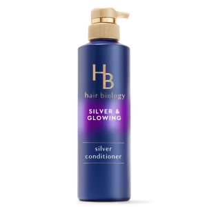 Hair Biology Silver and Glowing Purple Conditioner for Gray or Blonde Brassy Color Treated Hair, 12.8 fl oz"