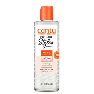 Cantu Protective Styles by Angela Hair Bath & Cleanser with Apple Cider Vinegar & Aloe, 10 fl oz"