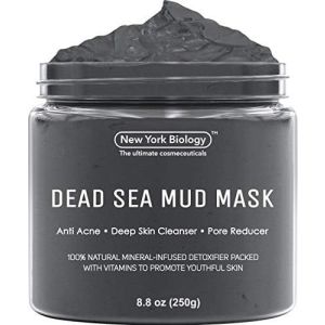 New York Biology Dead Sea Mud Mask, Skin Care Facial Mask for Acne, 8.8 oz"