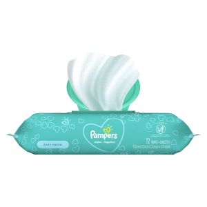 Pampers Complete Clean Baby Fresh Scent Baby Wipes 72 Count Pack