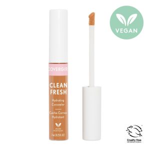 COVERGIRL Clean Fresh Hydrating Concealer, 400 Rich, 0.23 oz, Lightweight, Vegan Formula, Concealer Makeup, Full Coverage Concealer, Under Eye Concealer, Concealer for Dark Circles"