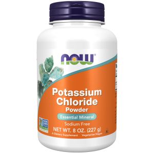 NOW Supplements, Potassium Chloride Powder, Certified Non-GMO, Essential Mineral*, 8-Ounce"