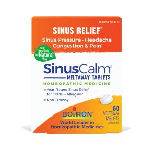 Boiron SinusCalm Tablets, Homeopathic Medicine for Sinus Relief, Sinus Pressure, Headache, Congestion & Pain, 60 Meltaway Tablets"