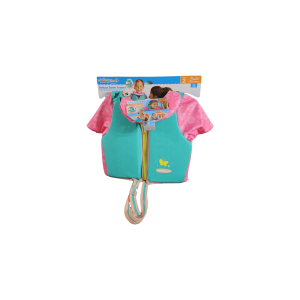 SwimSchool Deluxe Swim Trainer Vest - Level 2 - Up to 50 Lbs - 3 in 1 - Pink/Aqua