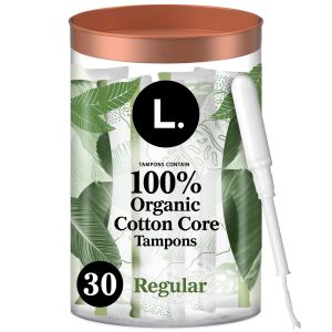 L. Organic Cotton Tampons - Regular Absorbency, 30 Ct"