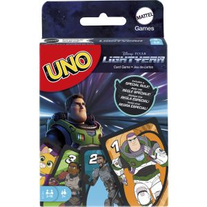 UNO Disney & Pixar Lightyear Card Game for Kids & Family, 2-10 Players, Ages 7 Years & Older"