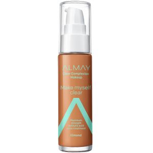 Almay Clear Complexion Makeup, Hypoallergenic, Cruelty Free, Fragrance Free, Dermatologist Tested Foundation, 1.0 oz - 810 Almond"