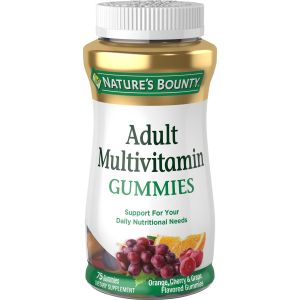 Nature's Bounty Adult Multivitamin Gummies, Multi-Flavored Vitamins, 75ct"