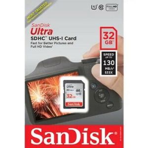 SanDisk 32gb Ultra PLUS SDHC UHS-I Memory Card - New In Unopened Package