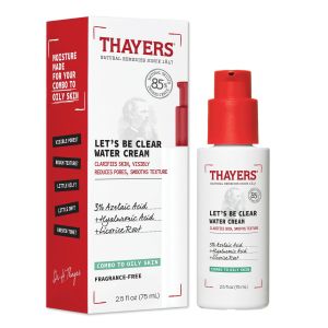 Thayers Let's Be Clear Water Cream Facial Moisturizer, 2.5 fl oz"