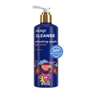 Always Cleanse Refreshing Wash for Intimate Skin, Lightly Scented, 8.4 fl oz"