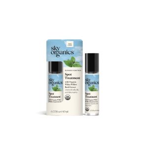 Sky Organics Blemish Control Spot Treatment for Face USDA Certified Organic to Target, Reduce & Improve Blemishes, 0.33 fl. Oz"