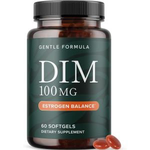 SMNutrition DIM Supplement 100 mg, 60 Ct | Balance for Women & Men | Diindolylmethane for Hormone Balance, Hormonal Acne, Menopause Support | with MCT Oil & Vitamin E"