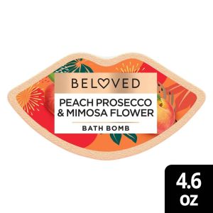 Beloved Bath Bomb - Peach Prosecco  Mimosa Flower - 4.6oz