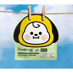 BT 21 BRIGHT Like Baby CHIMMY Printed Essence Sheet Mask - 3 Pack