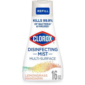 Clorox Disinfectant Mist Refill, Multi-Surface Spray, Lemongrass Mandarin, 16 fl oz"