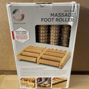 Smartgear Self Care Massage Foot Roller Calming Bamboo Non-Slip