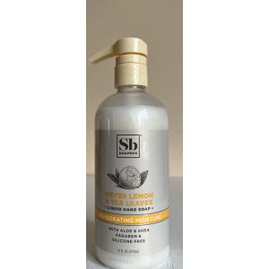 Sb SoapBox Meyer Lemon & Tea Leaves Liquid Hand Soap Moisturizing 16 Oz