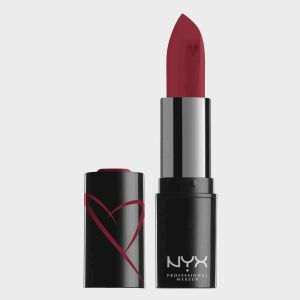 NYX Professional Makeup Shout Loud Hydrating Satin Lipstick with Mango & Shea Butter, Everyone Lies"