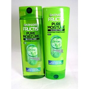 Garnier Fructis Pure Moisturizing Hydrating Shampoo with Hyaluronic Acid,  Dry Hair, 12.5 fl oz"