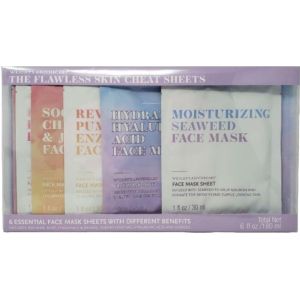 Wright's Apothecary Flawless Skin Cheat Sheets 6 Face Mask Sheets Gift Set