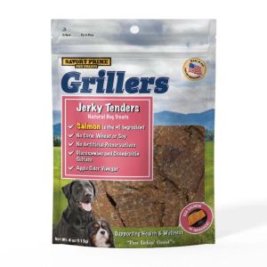 Savory Prime Girllers Jerky Tenders Dog Treats Salmon, 1ea/4 oz"