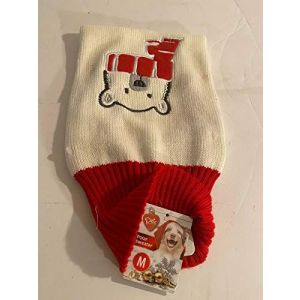 Pet Central Dog Puppy Christmas Polar Sweater RED White Polar Bear Size XS