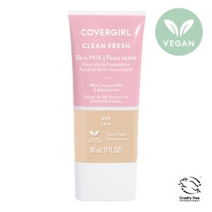 COVERGIRL Clean Fresh Skin Milk, Dewy Finish, Fair, 1 oz"