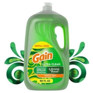 Gain Ultra Dishwashing Liquid Dish Soap Original Scent 90.0 Fl Oz