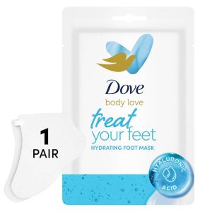 Dove Beauty Body Love Hydrating Foot Mask - 1 Pair