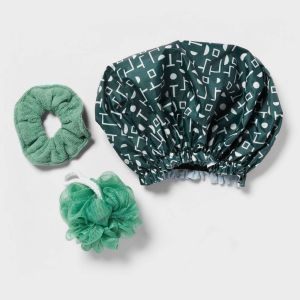 3pc Bathroom Accessories Set Green - Room Essentials™