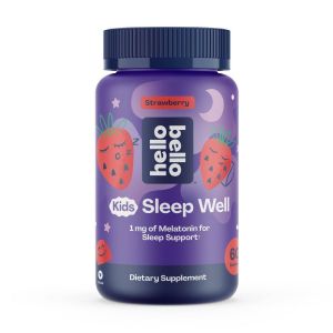 Hello Bello Kid's Sleep Well, Strawberry Gummies with Melatonin for Sleep Support, 60ct"