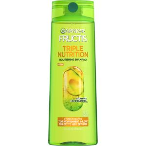 Garnier Fructis Triple Nutrition Cleansing Shampoo, Dry to Very Dry Hair, 12.5 fl oz"