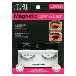 Ardell Magnetic Eyelashes Liquid Liner, 110 Fake Lashes, 1 Pair"